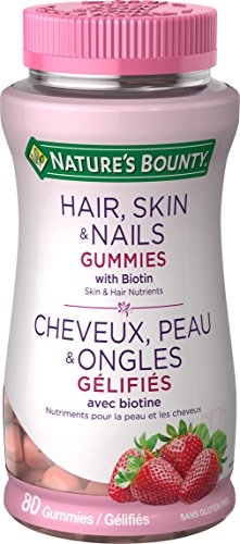 Natures Bounty Optimal Solutions Hair, Skin and Nails Gummies, 80 Count , Pack of 4