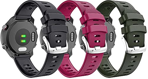 Classicase �R���p�`�u�� Amazfit GTS/GTS 2 / GTS 2 mini/GTS 2e / Bip S/GTR 42mm ���v�o���h�A�\�t�g�V���R�������p���X�g�o���h (20mm 3-Pack I)