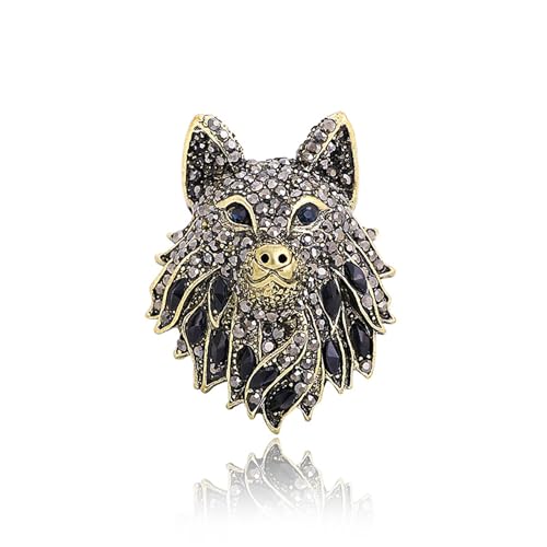 Image of Animal Brooch for Men Vintage Metal Wildlife Lapel Pin Suit Jacket Badge Fashion Accessories for Men