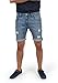 Produktbild Indicode IDHallow Herren Jeans Shorts Kurze Denim Hose mit Destroyed-Optik und Stretch, Größe:XL, Farbe:Blue Wash (1014)