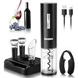 Abuytwo Electric Wine Opener Set, Automatic Corkscrew Remover One-click Rechargeable Wine Bottle Ope