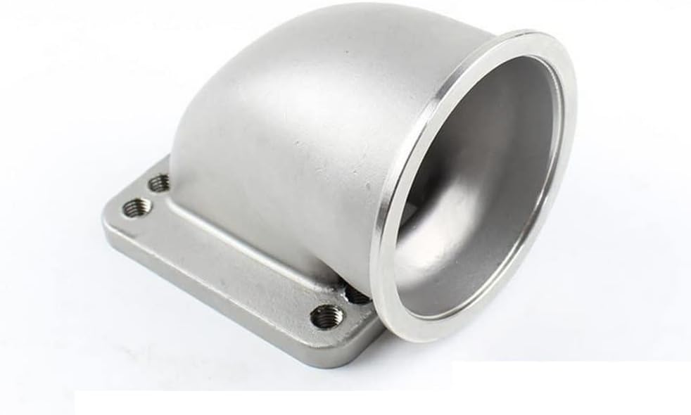 3" V-band 90 Degree 304 Stainless Steel Cast Flange Adapter Converter For T3 T4 Turbo 3 Inch