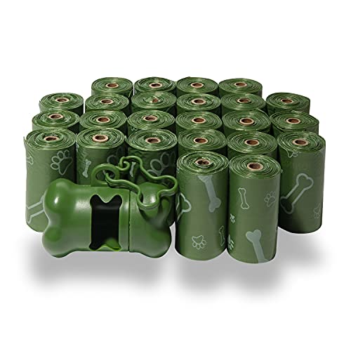 Image of Best Pet Supplies Dog Poop Bags, Rip-Resistant and Doggie Waste Bag Refills with d2w Controlled-Life Plastic Technology - Pack of 360, Green (Unscented)