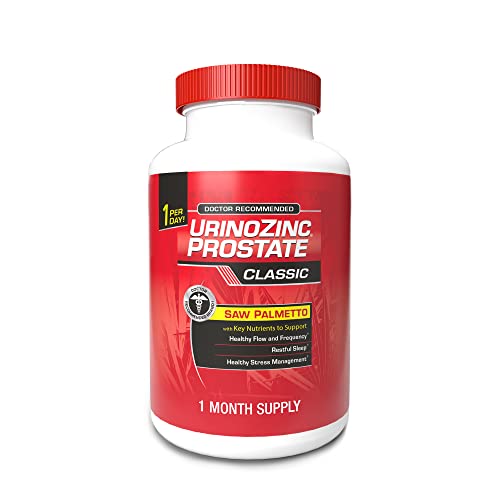 Urinozinc Classic Prostate Supplement Doctor Recommended with Saw Palmetto 30 Capsules