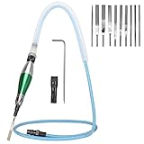 1/8' (3mm) Air Micro Grinder, Pneumatic Pencil Die Grinder, 28000 RPM Free Speed, For Cleaning Dies, Rotors, Backing Plates, Brake Pads, Mounts, Etc.