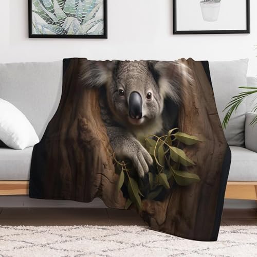 Manta de koala para cama y sofa el regalo de felpa perfecto para decoracion de habitaciones 3