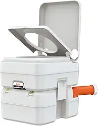 Vaso Sanitário Químico Portátil SEAFLO 20L com Vedação Dupla e Indicador de Nível Integrado