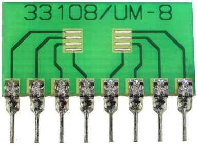 8 Pin SIP Surface Mount Integrated Circuit Adapter (0.4" x 0.8")