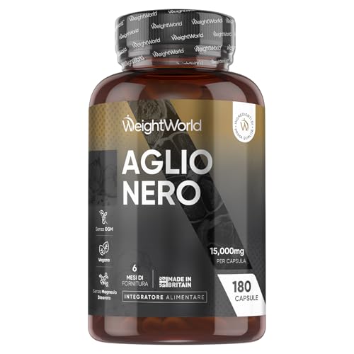 180 Aglio Nero Capsule da 15000mg Ciascuna