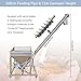 INTSUPERMAI Electric Screw Conveyor Inclined Spiral Auger Screw Conveyor Pipe Auger Feeder Conveyor Powder Particles Loading Machine 1.7m Conveyor Height,110V Single-Phase