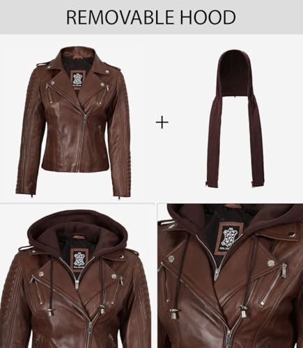 fjackets Leather Jackets For Women With Removable Hood - Real Lambskin Leather Jacket Womens For Every Season3