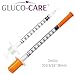 GLUCO-CARE 1 ml/cc Syringes 31G x 5/16’’ (8mm), Orange Cap, 100/box