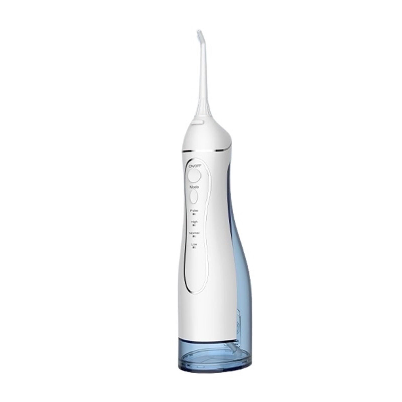 Idropulsore for denti Irrigatore orale portatile Getto dentale Macchina for la pulizia della bocca a pressione 300ML 4 modalità(White)