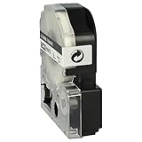 vhbw 5X Label Tape Compatible with Epson LabelWorks LW-1000P, LW-600P, LW-500, LW-400, LW-300 Label Printer 8m x 9 mm, Black on White - Image 8