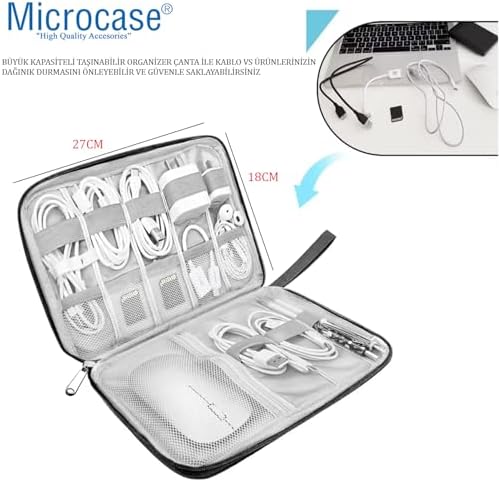Microcase 2in1 Set Çok Gözlü Organizer Çanta + Kişisel Eşyalar Organizeri AL5391 - Görsel 4