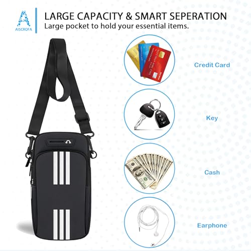 Running Armband, Cell Phone Purse Small Crossbody Bags for Women Men Kids Pouch for iPhone 15/14/13 pro/Plus/xs/xr/xs max, Galaxy S22 Ultra and More - image 3