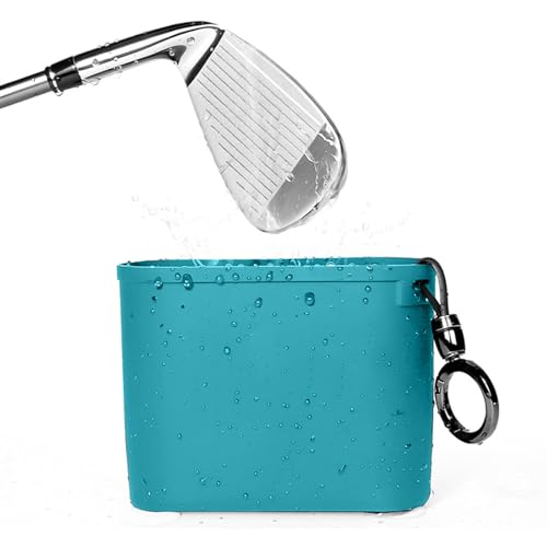 YLZZMDQSZ Golf Club And Golf Ball Cleaning Bag,Detachable Clip Silicone