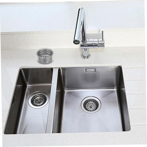 Coladores de acero inoxidable para fregadero 3 piezas miniatura 7