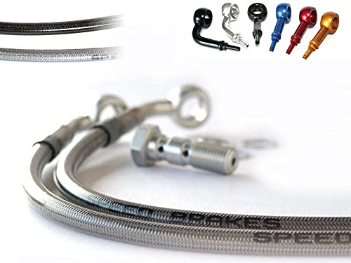Motodak - Tubo freno posteriore speedbrakes carbonio/raccordo oro Suzuki sv650
