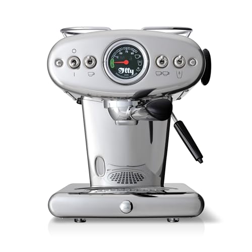 illy X1 Anniversary Maschine für gemahlenen Kaffee und E.S.E.-Pads (Edelstahl)