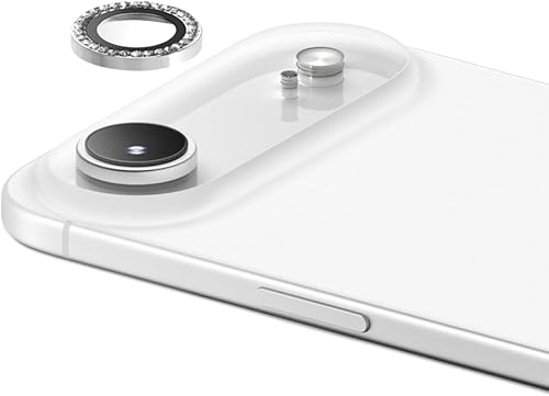 Vista 10 de CASETiFY Gema de lente de cámara [fácil aplicación] para iPhone 15 Pro / 15 Pro Max - Plata plateado