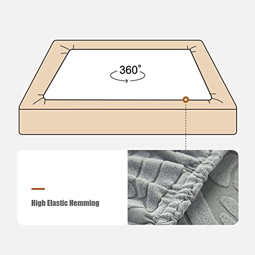 Housses de coussin en velours de qualité supérieure pour causeuse beige