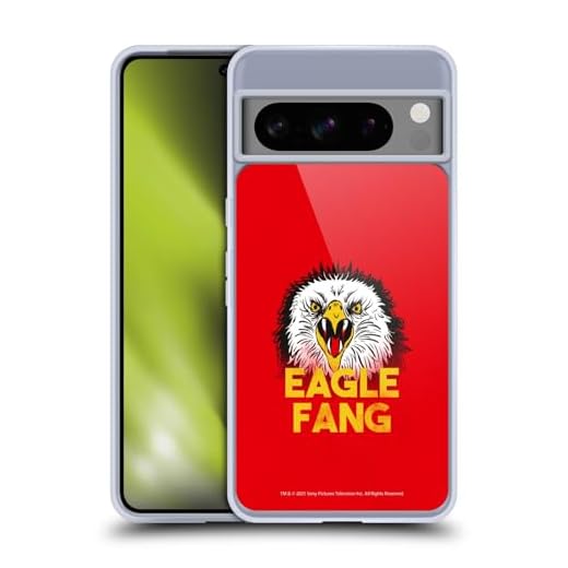 Head Case Designs Licenciado Oficialmente Cobra Kai Team Eagle Fang Arte Clave de la Temporada 4 Caso Funda de Gel Suave Compatible con Google Pixel 8 Pro