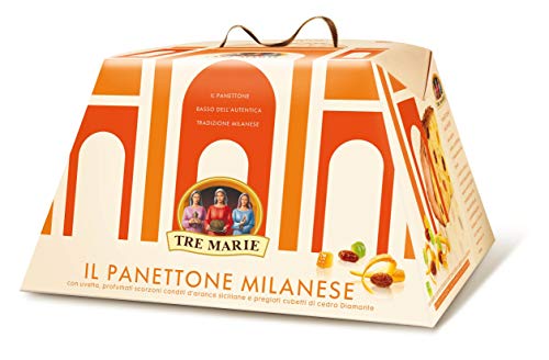 Tre Marie Il Panettone Milanese 750 g (1 lb 10.5 oz) Traditional Italian Christmas Cake