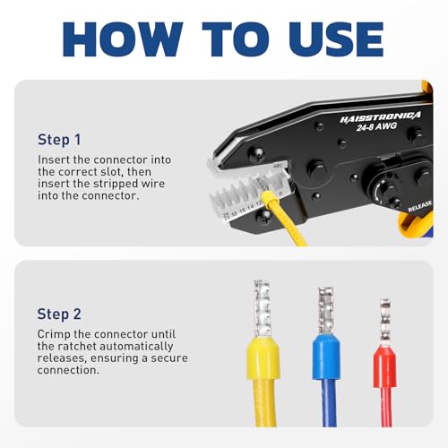 Image of haisstronica Crimping Die for Ferrule Terminals, AWG 24-8