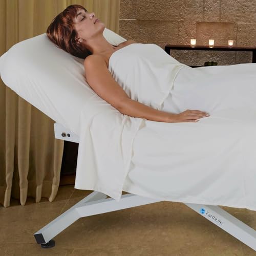 Image of EarthLite Ellora Electric Lift Massage Table with Electric Tilt, Made in USA, 32 inch x 73 inch, Mystic Blue