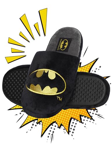 Chaussons Superman DC Comics - Homme | Pantoufles Doublées Fourrure | Taille 41-46 | Idée Cadeau Marrante & Confort