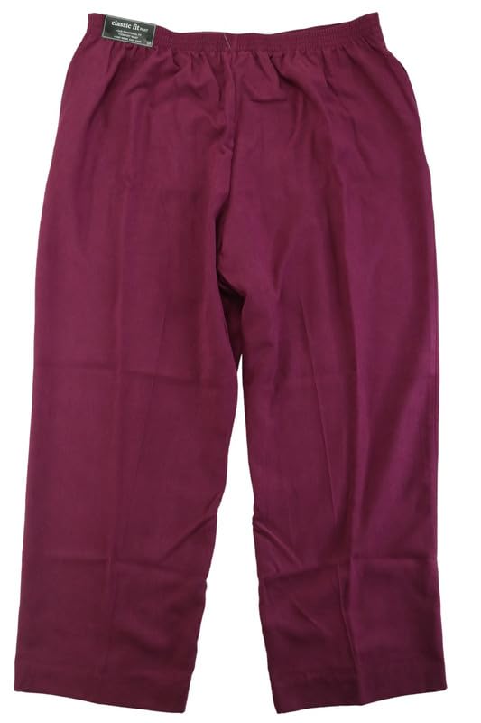 Alfred Dunner Women's Suede Short Pants (Berry, 18S)2