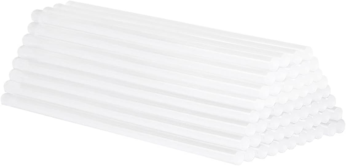 ZTBH Hot Melt Glue Sticks 60 pcs 200mm Hot Melt Glue Sticks, Clear Solid Hot Glue Gun Sticks, for Craft Albumr Tools Melt Glue Stick (Length : 200mm 60pcs)
