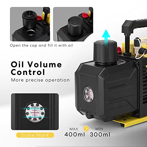 Specstar VH1156 110V 1/4 Hp 3.5 Cfm Single Stage Rotary Vane Hvac Air Vacuum Pump thumb #1