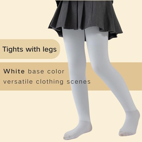 Image of Toddler Dance Tights, Warm Fleece Lined Ballet Tights for Girls, High Elasticity