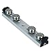 Bishop-Wisecarver UT3WPAX-4A UtiliTrak SW Series Wheel Plate Assembly, Size 3, 4-Wheel, 90 Degree Vee, Carbon, Sealed