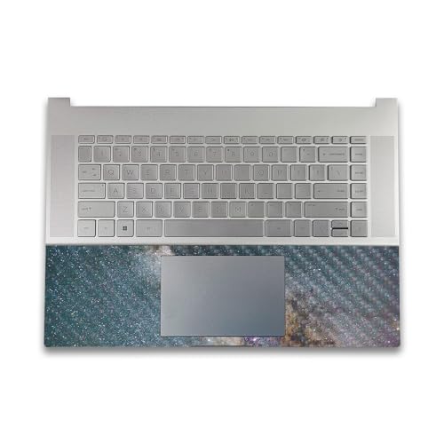 Image of Carbon Fiber Gaming Skin Compatible with HP Envy x360 16 inch (2023) - Galactic Landscape - Premium 3M Vinyl Protective Wrap Decal Cover - Easy to Apply | Crafted in The USA by MightySkins