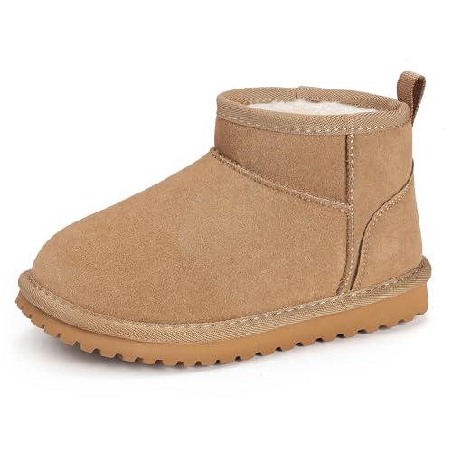 Mishansha Kinder Winterstiefel Jungen Mädchen Warme Gefütterte...
