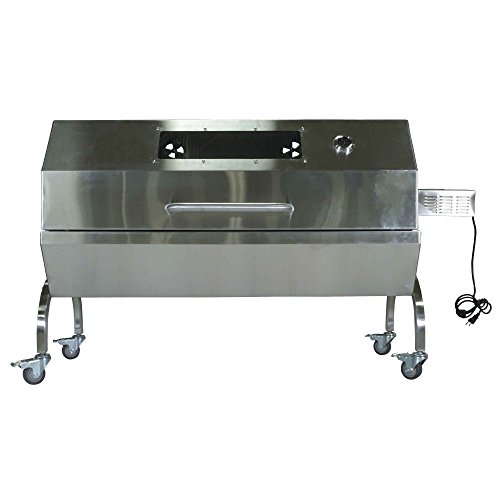 Titan Rotisserie Grill Roaster Spit w/ Glass Hood Review Best Grill