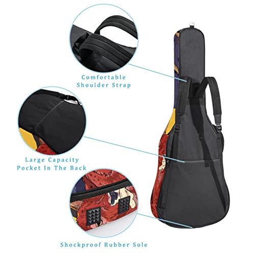 Housse pour guitare acoustique – Motif jungle – Feuilles de palmier – 1 cm d’épaisseur – Étanche – 101,6 cm – 104,1 cm… - Les Beatles, Paul McCartney, John Lennon, RIngo Starr, George Harrison Housse pour guitare acoustique - Motif jungle - Feuilles de palmier - 1 cm d'épaisseur - Étanche - 101,6 cm - 104,1 cm… – Image 4
