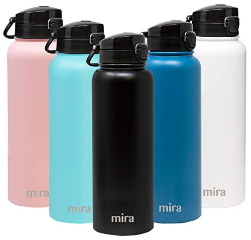 MIRA 40 oz Stainless Steel Water Bottle | Vacuum Insulated Metal Thermos Flask