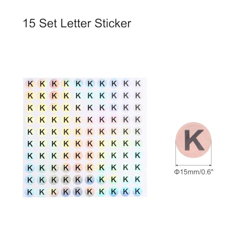 Autocollants réfléchissants alphabet laser MECCANIXITY 1,5 cm
