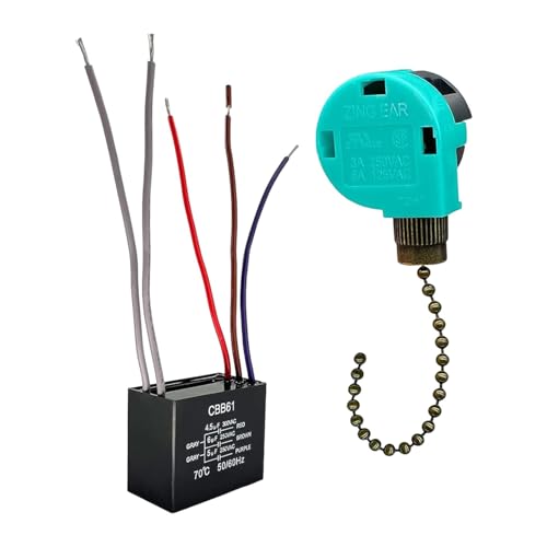 Image of ARTISOUL Ceiling Fan Switch Professional Cbb61 Capacitor High Performance Bronze Chain | Home & Garden | Lamps, Lighting & Ceiling Fans | Lighting Parts & Accessories