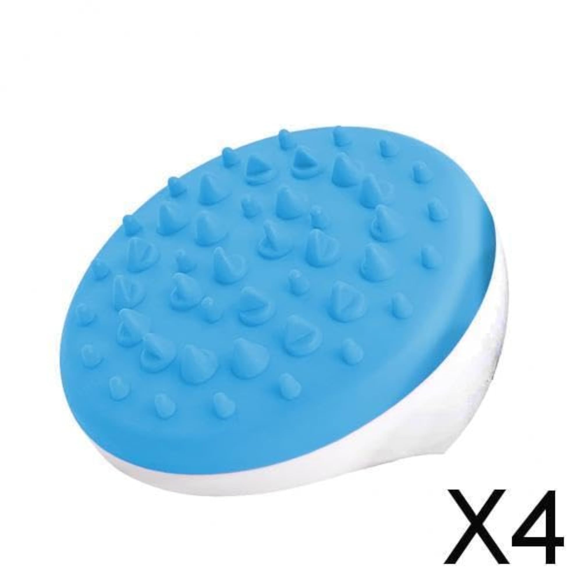 Anti Cellulite Silicone Body Massage Glove Scrub Bath Shower Massager, Blue