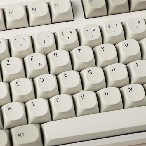 Touches PBT AZERTY Style Mac YMDK 133 MA Profile pour Clavier Mécanique Durable