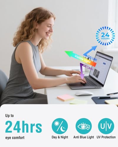 Image of Saco Magnetic MacBook Air M4 Screen Protector 15 Inch (2025-2022) | Compatible with M4 A3241 M3 A3114 M2 A2941 | Removable Blue Light Blocking Glossy Laptop Screen Guard