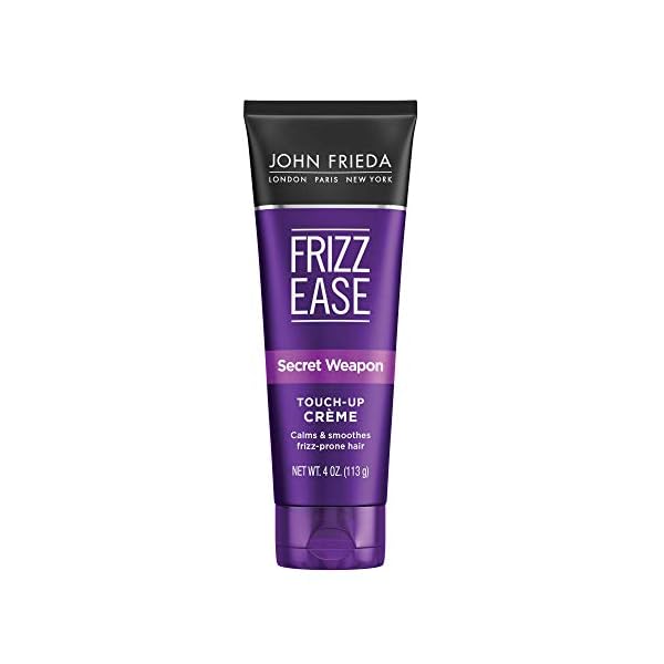 John Frieda Frizz Ease Secret Weapon Anti-Frizz Styling Cream, Frizz Control Touch-Up Crème with Avocado Oil, Helps to Calm and Smooth Frizz-prone Hair, 4 Ounce