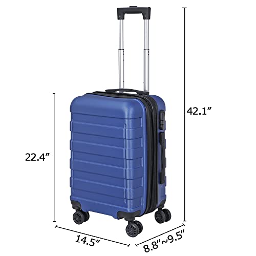 Smartxchoices 21" Expandable Luggage Spinner Suitcase Carry-On Luggage Hard Shell Built-In TSA lock, 4-Wheel Suitcase Bag2