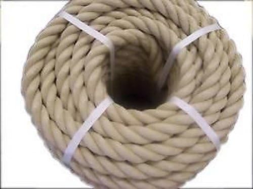 Decking Rope Garden Rope Natural Buff Sisal Rope 24MM Dia X 10M