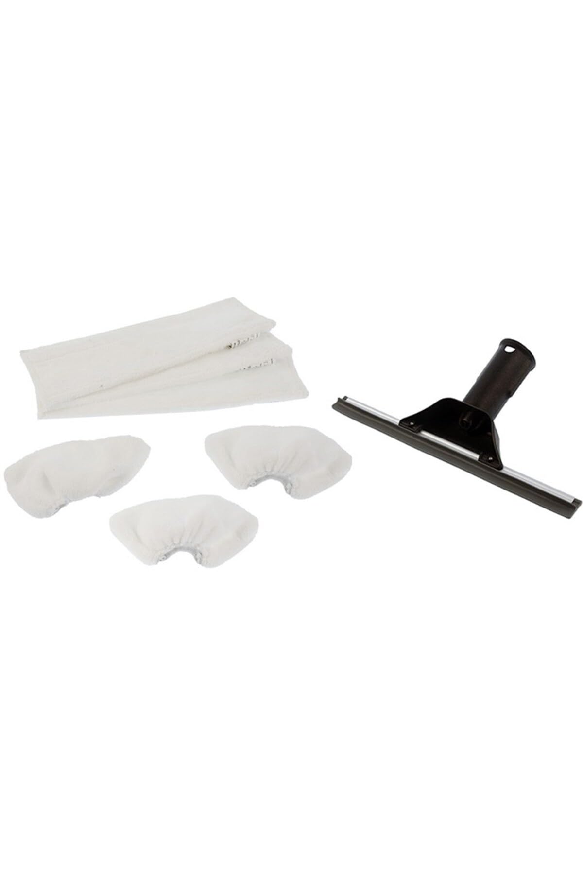 SUPERVAC Karcher SC Serisi için Cam Silme Aparatı ve Mikrofiber Bez Seti 3'lü, SC1 SC2 SC3 SC SC5 Modeller ile Uyumlu Cam Silme Aparatı ve 3'lü Mikrofiber Bez Seti